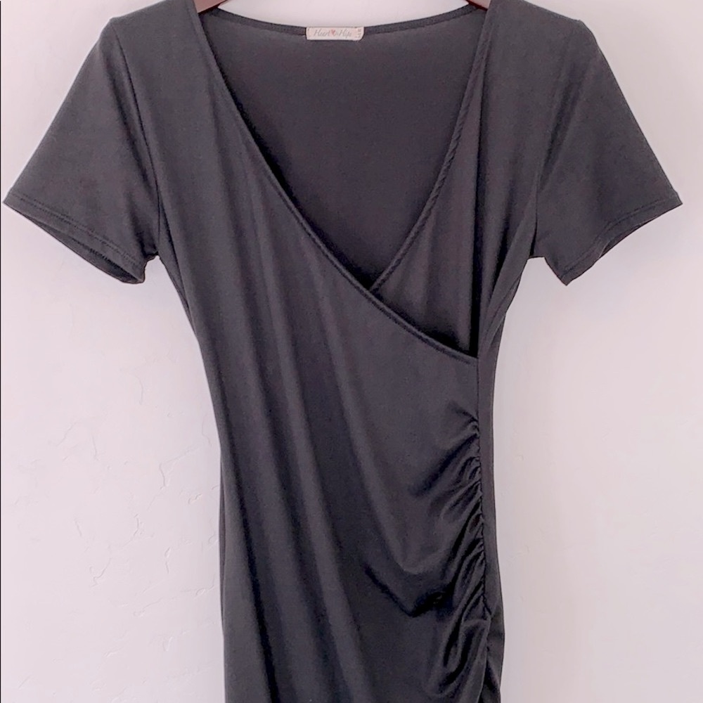 Ruched Bodycon Mini Dress